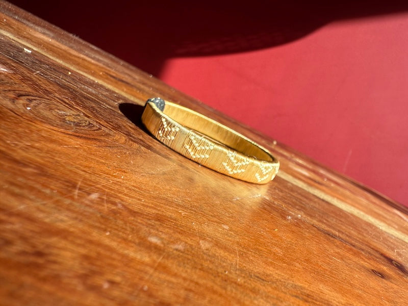Aluna Lluvia werregue bracelet bathed in 24k gold