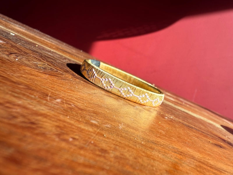 Aluna Prosperidad werregue bracelet bathed in 24k gold
